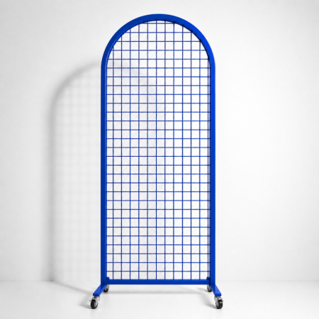 Arch Mesh Display Panel on Castors