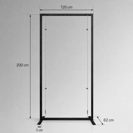 Free-Standing Suspended Board Display Stand (No Acrylic/Board Included)