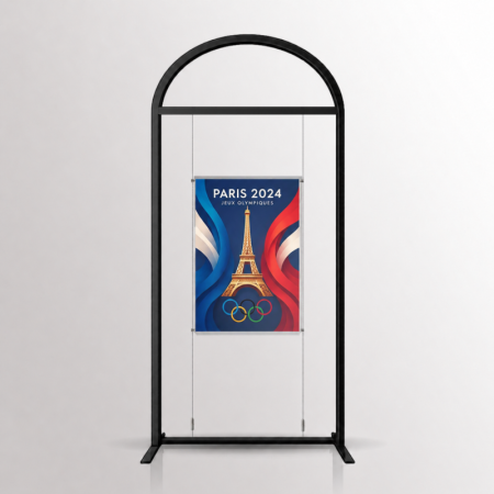 Display Panel with Suspended Acrylic Poster