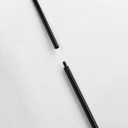 Black Suspended Rod Display Glass Shelves Kit – 6mm Rod Shelf Support System (Fittings Only No Glass)