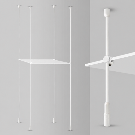 Rod Display Glass Shelves Kit