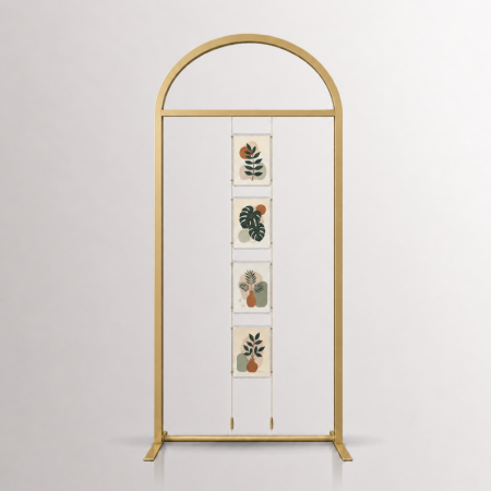 Arch Display Panel with Suspended Acrylic Poster Holder A4 Portrait Landscape