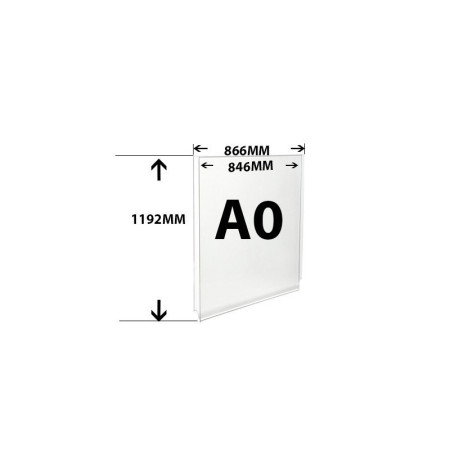 A0 Ceiling to Floor Mounted Rod Display System