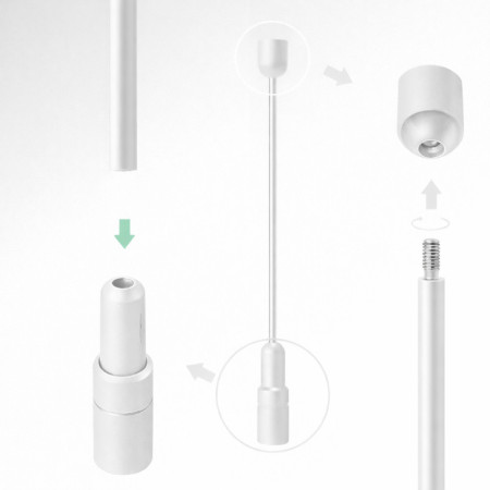 A0 Ceiling to Floor Mounted Rod Display System