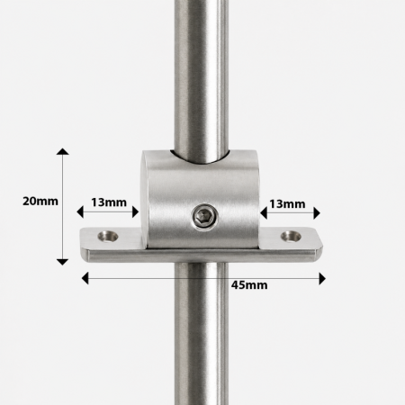 Double Wooden Shelf Support for 6mm Rod – Fits Shelves Up to 35mm Thick