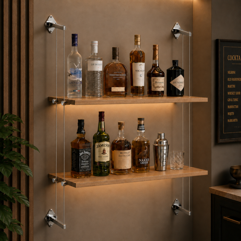 Wooden Shelf Display System