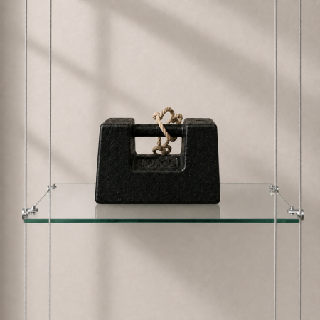 Wall to Wall Glass Shelf Cable Display Kit (Fittings Only)