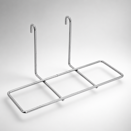 Freestanding Mesh Shoe Display Panel with Adjustable Shelves