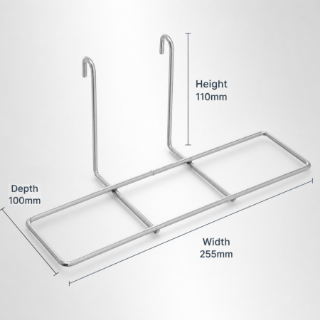Freestanding Mesh Shoe Display Panel with Adjustable Shelves