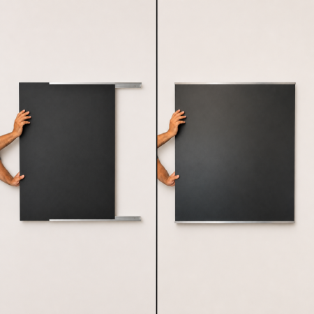 Blackboard & Chalkboard Wall Display Rail System