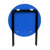 Round Folding table - Blue top