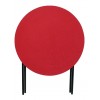 Round Folding table - Red top