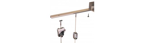 Picture Hanging rail ceiling in London United Kingdom UK USA Suspended ceiling picture hanging.