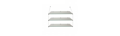 Suspended Glass Shelves 
