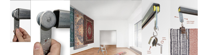 Gallery Picture Rail System | Sliding Display Rail for Frames, Photos & Boards